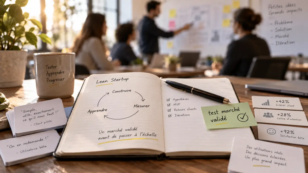 La méthode Lean Startup valide le marché avant les premières grosses livraisons